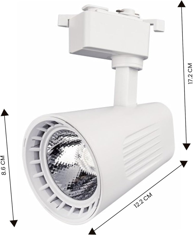 درافل رأس إضاءة مسار LED من دورافيل بقوة 30 واط - مصباح كشاف عصري قابل للتعديل لعرض المنتجات في متاجر البيع بالتجزئة (3000 كلفن أبيض دافئ) - Image 5